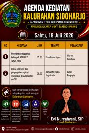 Agenda 18 Juli 2026